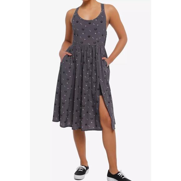Disney Parks Her Universe Star Wars Rebel Icons Midi Athletic Dress 2X - Picture 3 of 10